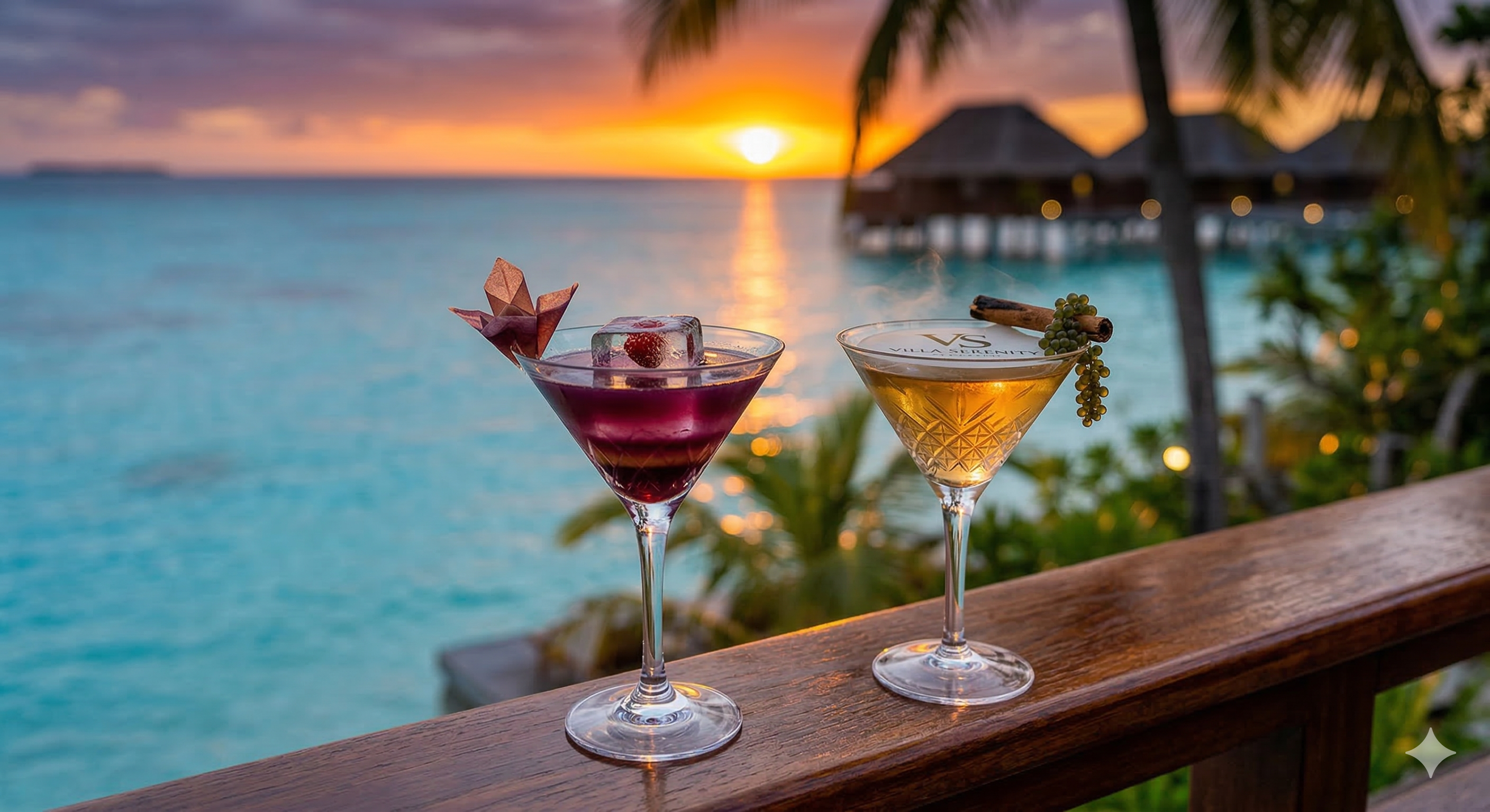 Cocktails coucher de soleil